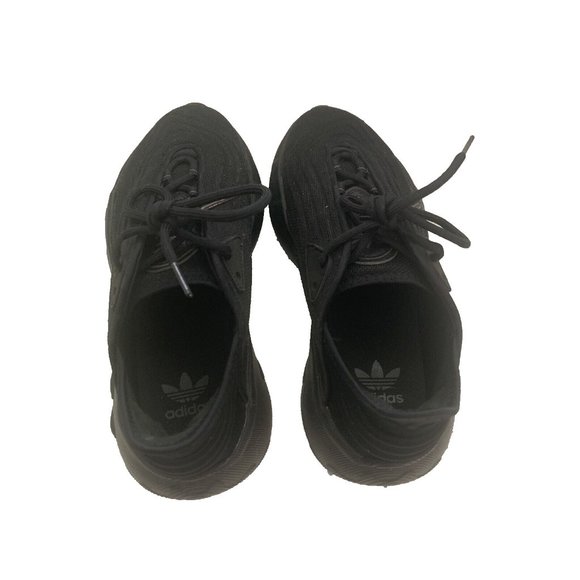 Adidas Boys Sz 5.5y Black Stripes tennis shoes PRB 698001 - Picture 4 of 12